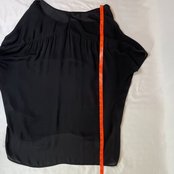 Vince Charcoal Drape Blouse - Picture 4 of 7